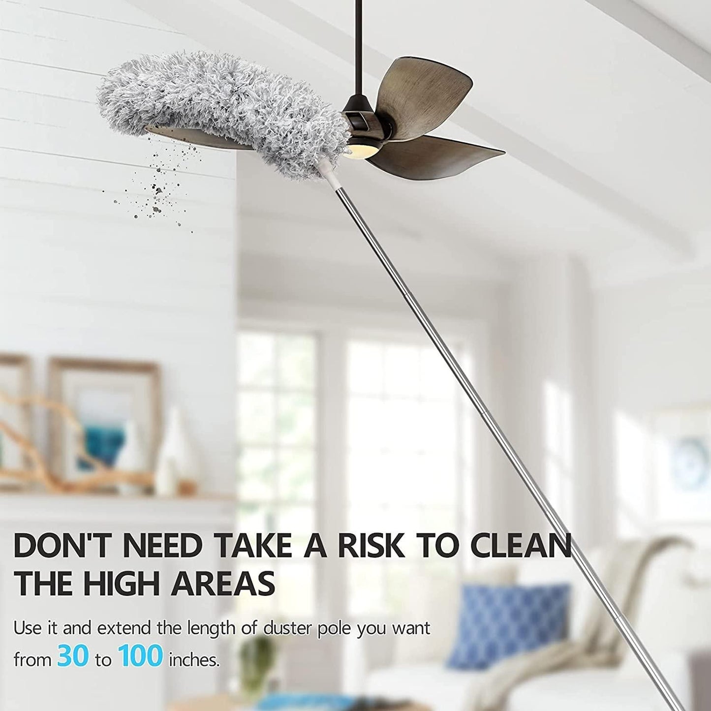 Telescopic Microfiber Duster for Cleaning