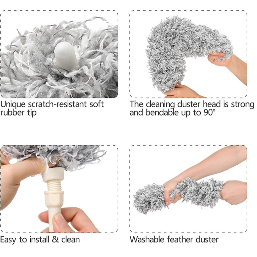 Telescopic Microfiber Duster for Cleaning